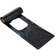 Rouleau de sacs à déjections canines avec bretelles PEHD noir - 2000 sacs