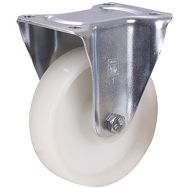 Roulette fixe à bandage en polyamide, 150 x 40 mm, blanc