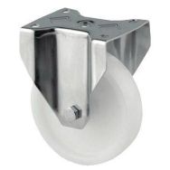 Roulette fixe en nylon HT:128 mm Force:200 kg