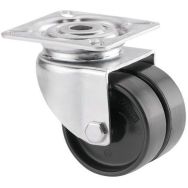 Roulette pivotante Agila twin montage plaque, 2970UOO050P40