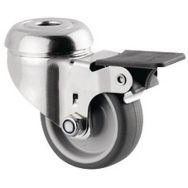 Roulette pivotante à oeil et frein - Capacité 40 kg