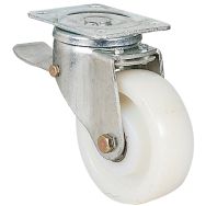 Roulette pivotante à platine avec frein - Charge 300 à 900 kg
