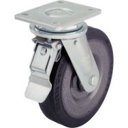 Roulette pivotante à platine et frein - Charge 180 à 900 kg