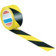 Ruban PVC hachuré noir/jaune 33 m x 50 cm