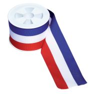RUBAN TRICOLORE EN 10 METRES LARGUEUR 52MM