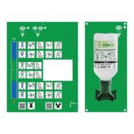 SERIE DL - Station murale 1 flacon rinçage d'yeux 500 ml