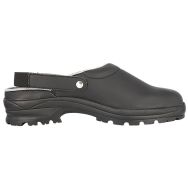 Sabot de sécurité grande pointure en microfibre noire, T50