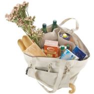 Sac à compartiments multi usage en coton olivier