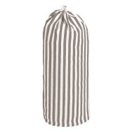 Sac à linge forme marin à fond rond - Modèle 805 - Rayé blanc marron