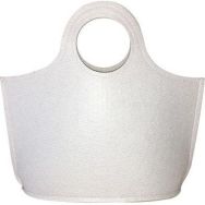 Sac à main blanc en feutrine à décorer