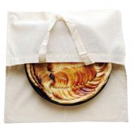 Sac à tarte en coton naturel à peindre ou à décorer 40 x 40 cm (Lot de 10)