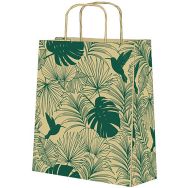 Sac cabas green pois à base d herbe 24x32cm