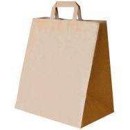 Sac cabas papier kraft brun - 3221x37cm - Lot de 250