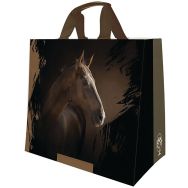 Sac cabas polypro tisse chevaux 33l dim.43+20x38cm