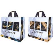 Sac cabas tissé fleurs
