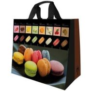 Sac cabas tissé macarons - 30L