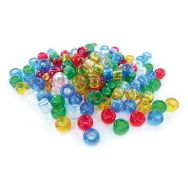 Sachet 1000 perles plastique gros trous ø 9 mm