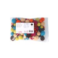 Sachet 100 boules de feutre dia 10 à 30 mm