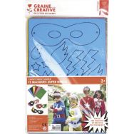 Sachet 12 loups super héros à décorer