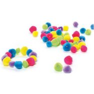 Sachet 200 perles pompons doux