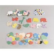 Sachet 20 yeux mobiles Ø 12 mm couleurs assorties adhésifs