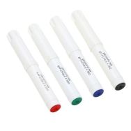 Sachet 4 marqueurs effaçables à sec PICHON, pointe ogive 4 mm  bleu, noir, rouge, vert