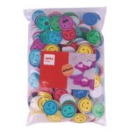 Sachet 500 formes mousse ''expressions'' adhésives