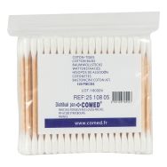 Lot de 100 coton tiges en bois en sachet-Comed