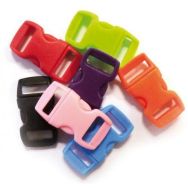 Sachet de 10 clips plastique 10mm en couleurs assorties