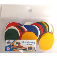 Sachet de 50 jetons plastique ø 30 mm