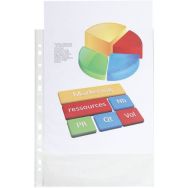 Sachet de 50 pochettes perforées polypropylène lot de 20 - Exacompta