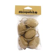 Sachet de 5 œufs à suspendre 4x11x15cm (Lot de 6)