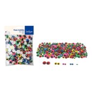 Sachet de 600 yeux mobiles adhésifs, couleurs assorties