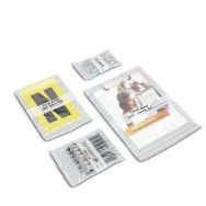 Sachet plastique à bandes blanches et trou d'aération - Minigrip