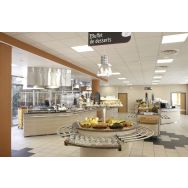 Salad'bar rond avec présentoir Tournus Equipement