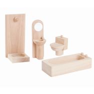 Salle de bain en bois naturel