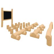 Salle de classe robinier scellement direct