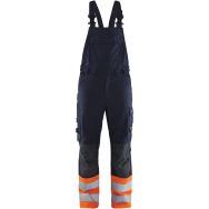 Salopette de travail multinormes inhérente - Bleu/orange - Blåkläder