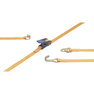 Sangle d'arrimage en 2 parties avec tendeur à crochet - Force 250 kg - Mousqueton