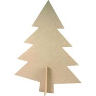 Sapin à décorer. Dim 150 x 200 mm (Lot de 6)