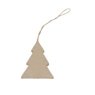 Sapin plat à suspendre 8cm (Lot de 20)