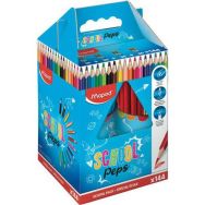 Schoolpack 144 crayons de couleurs en résine Maped 'School Peps'