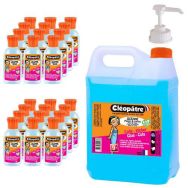 Schoolpack 24 flacons 50 ml + 1 flacon 5 litres colle océane bleue + 1 pompe doseuse