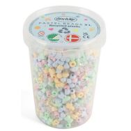 Seau 1580 perles plastique 50% recyclé pastel