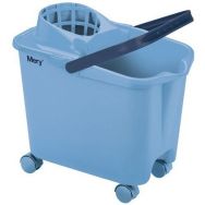 Seau avec essoreur à roulettes - 14L