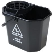 Seau avec système d'essorage 12 l Bleu