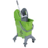 Seau roulant avec presse à machoires - 25 L