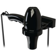 Sèche-cheveux noir avec support universel Ibiza