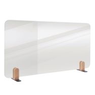 Séparateur de bureau transparent 60x120cm support