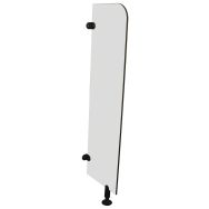 Séparation d'urinoir adulte mur/sol - Gris clair